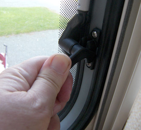 Caravan window catch