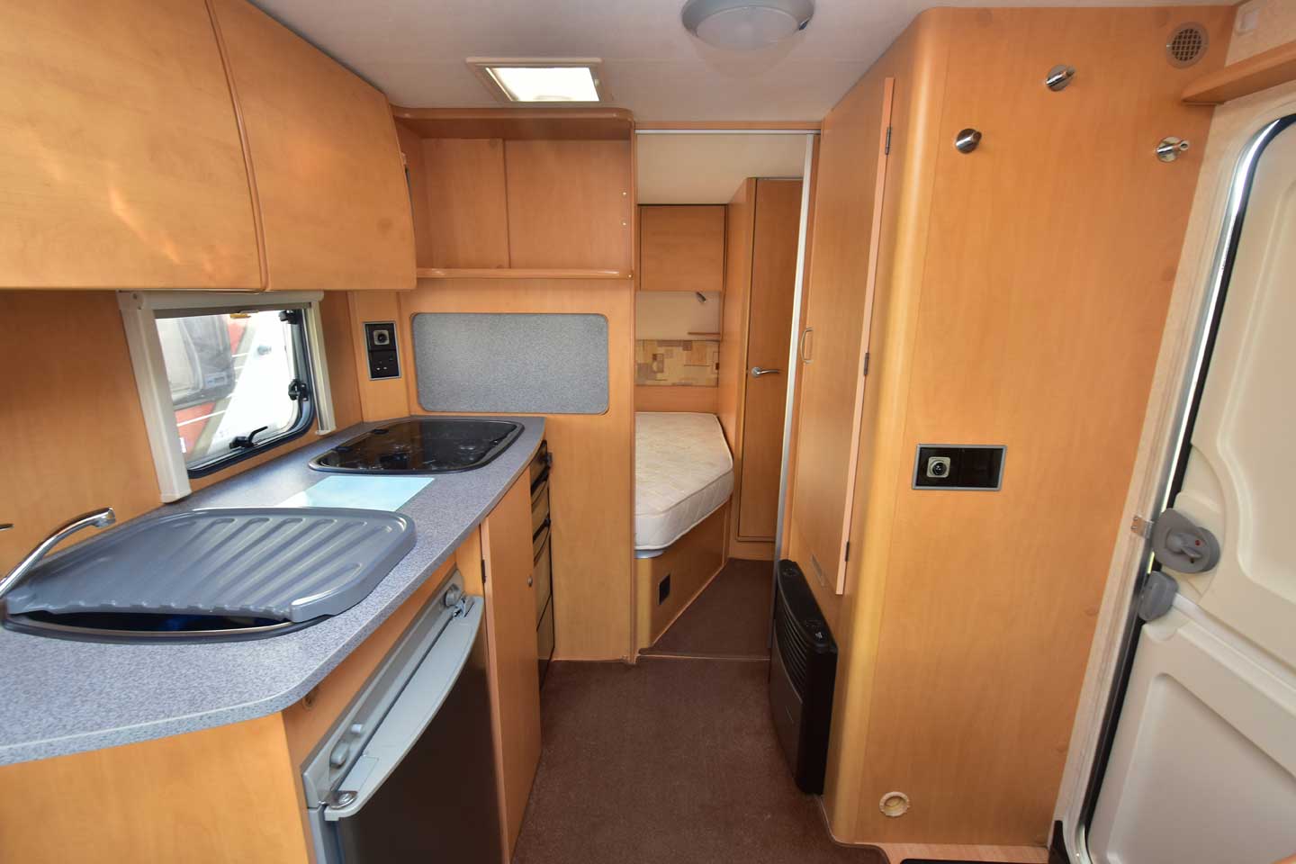 Touring caravan kitchen